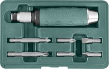 Ударная отвертка с битами SL 8,10 мм, PH# 2,3, 36 мм и PH# 2,3 80 мм, 10 предметов JONNESWAY код 486