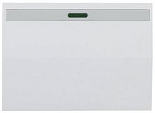 Выключатель СВЕТОЗАР "ЭФФЕКТ" одноклавишный, с эффектом свечения, без вставки и рамки, цвет белый, 1