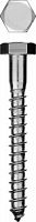 Шурупы ШДШ с шестигранной головкой (DIN 571), 70 х 8 мм, 2 шт, ЗУБР